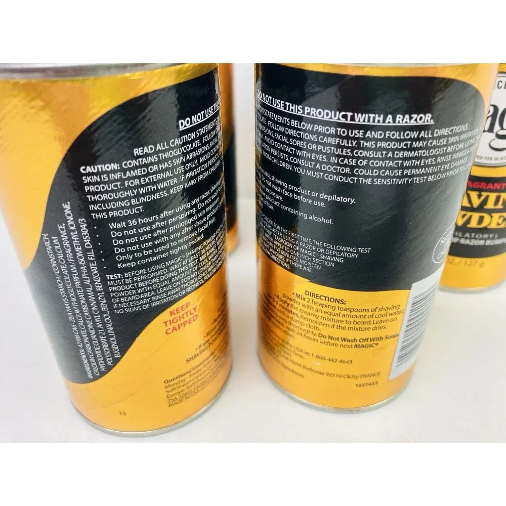 SoftSheen Carson Magic Fragrant Shaving Powder 4.5 oz. each Lot of 5 New